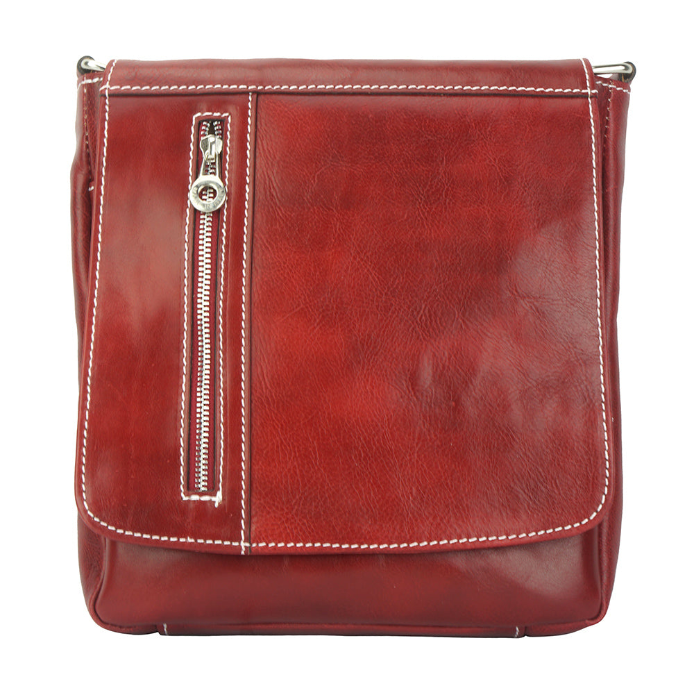 Messenger Amico with genuine leather - Made In Italy