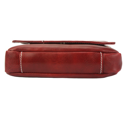 Messenger Amico with genuine leather - Made In Italy