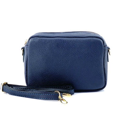 Amara GM Leather Shoulder Bag - Made In Italy