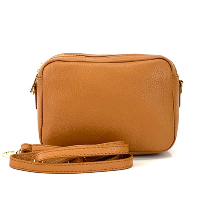 Amara GM Leather Shoulder Bag - Made In Italy