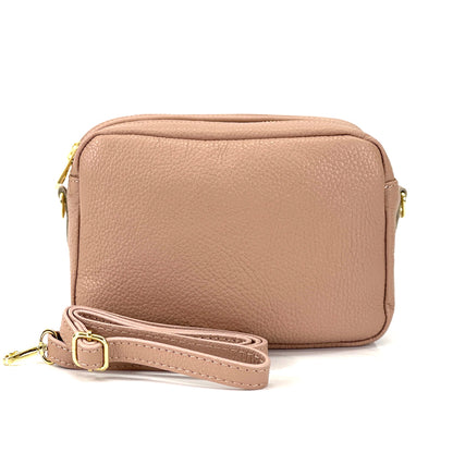 Amara GM Leather Shoulder Bag - Made In Italy