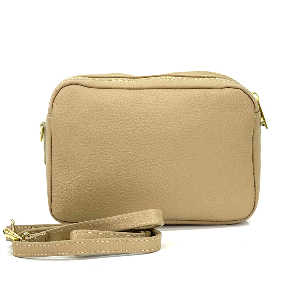Amara GM Leather Shoulder Bag - Made In Italy