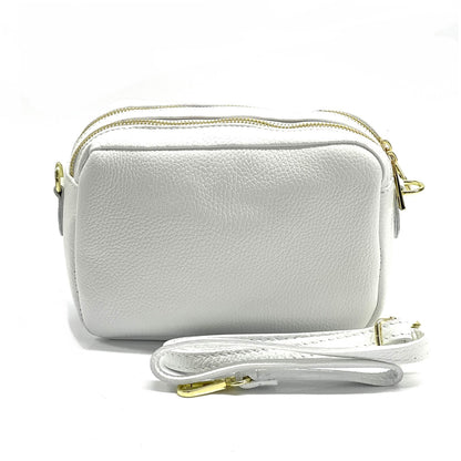 Amara GM Leather Shoulder Bag - Made In Italy