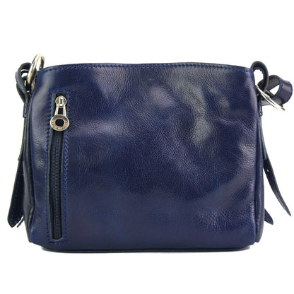 Viviana V Cow Leather Crossbody Bag - Made In Italy