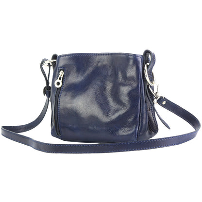 Viviana V Cow Leather Crossbody Bag - Made In Italy
