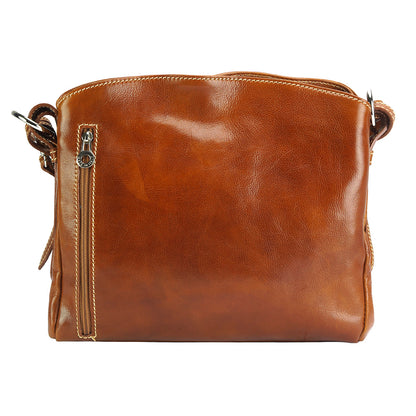 Viviana V Cow Leather Crossbody Bag - Made In Italy