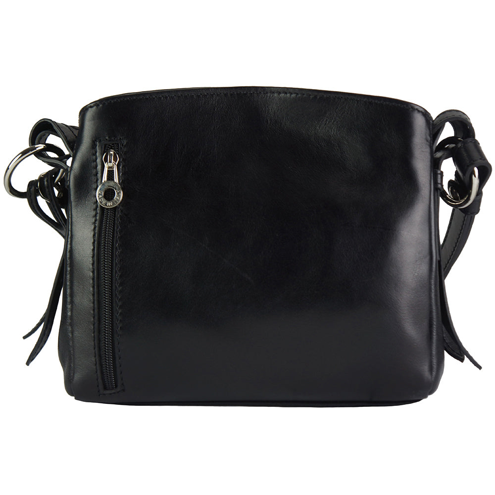 Viviana V Cow Leather Crossbody Bag - Made In Italy