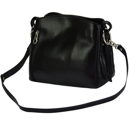 Viviana V Cow Leather Crossbody Bag - Made In Italy