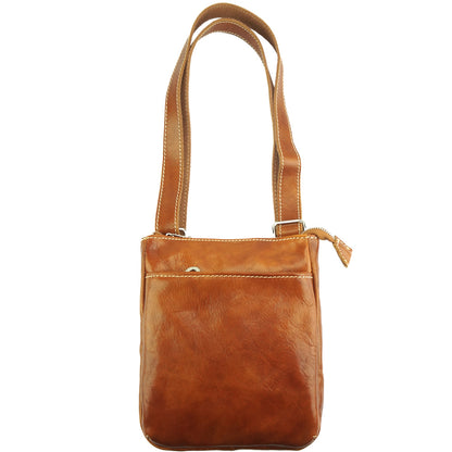 Vito cross body leather bag - Made In Italy