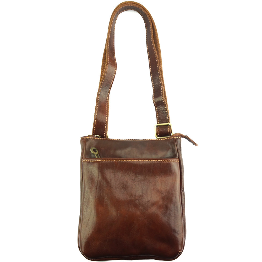 Vito cross body leather bag - Made In Italy