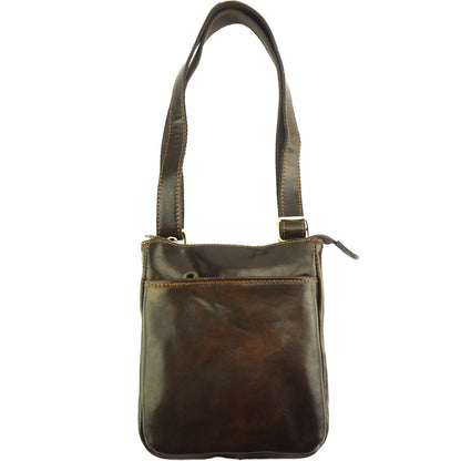 Vito cross body leather bag - Made In Italy