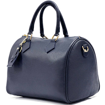 Erminia GM cow leather handbag - Made In Italy