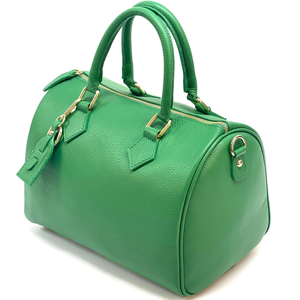 Erminia GM cow leather handbag - Made In Italy