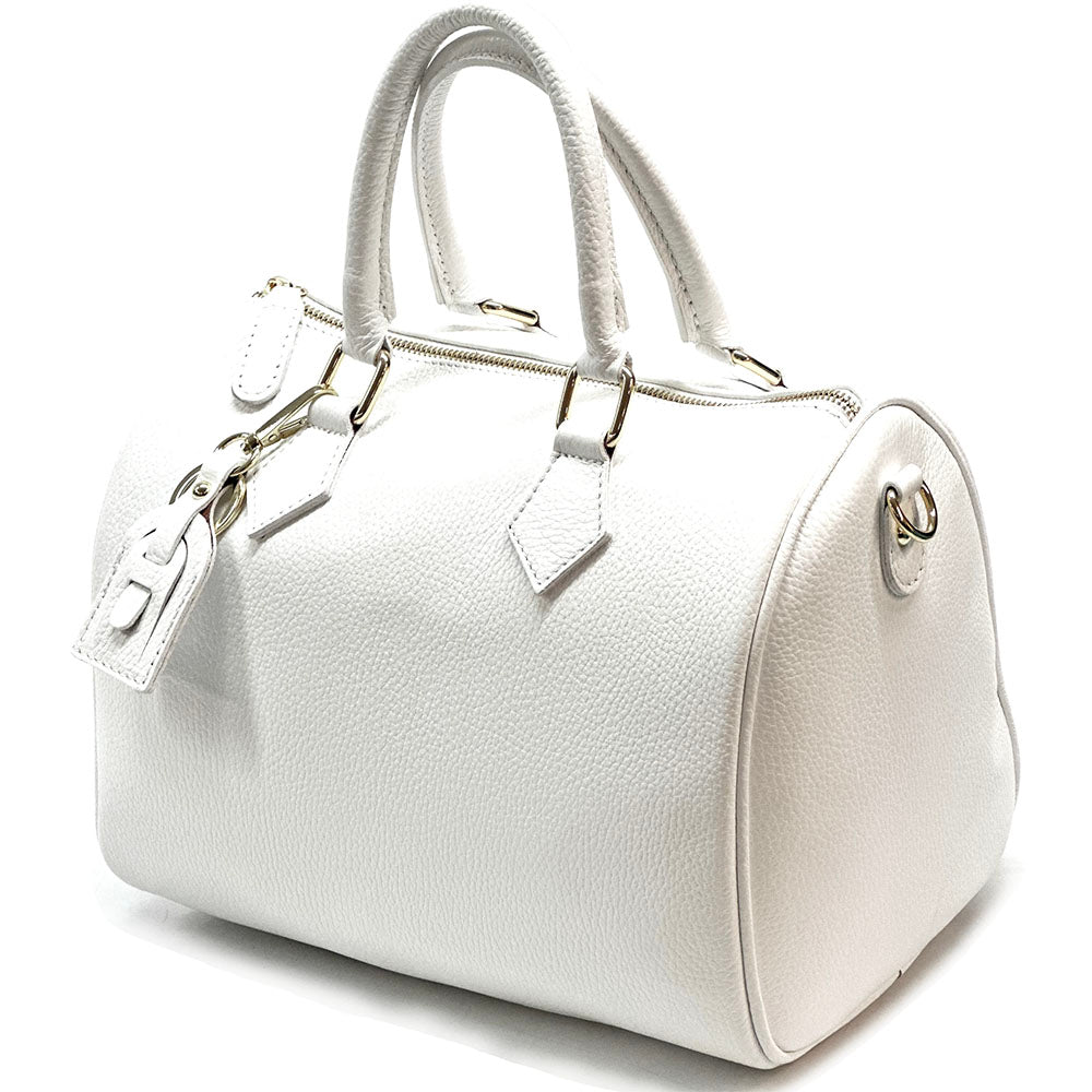 Erminia GM cow leather handbag - Made In Italy