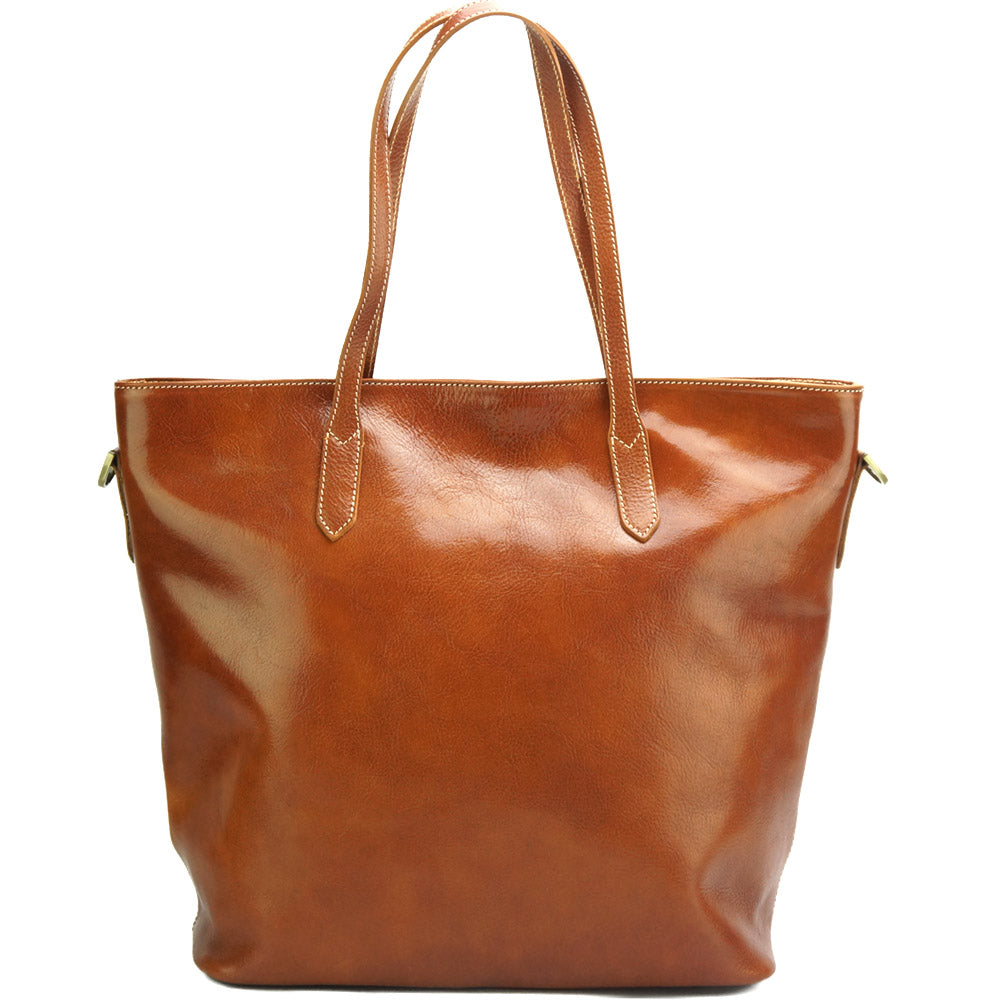 Darcy Leather Shoulder Bag - Made In Italy