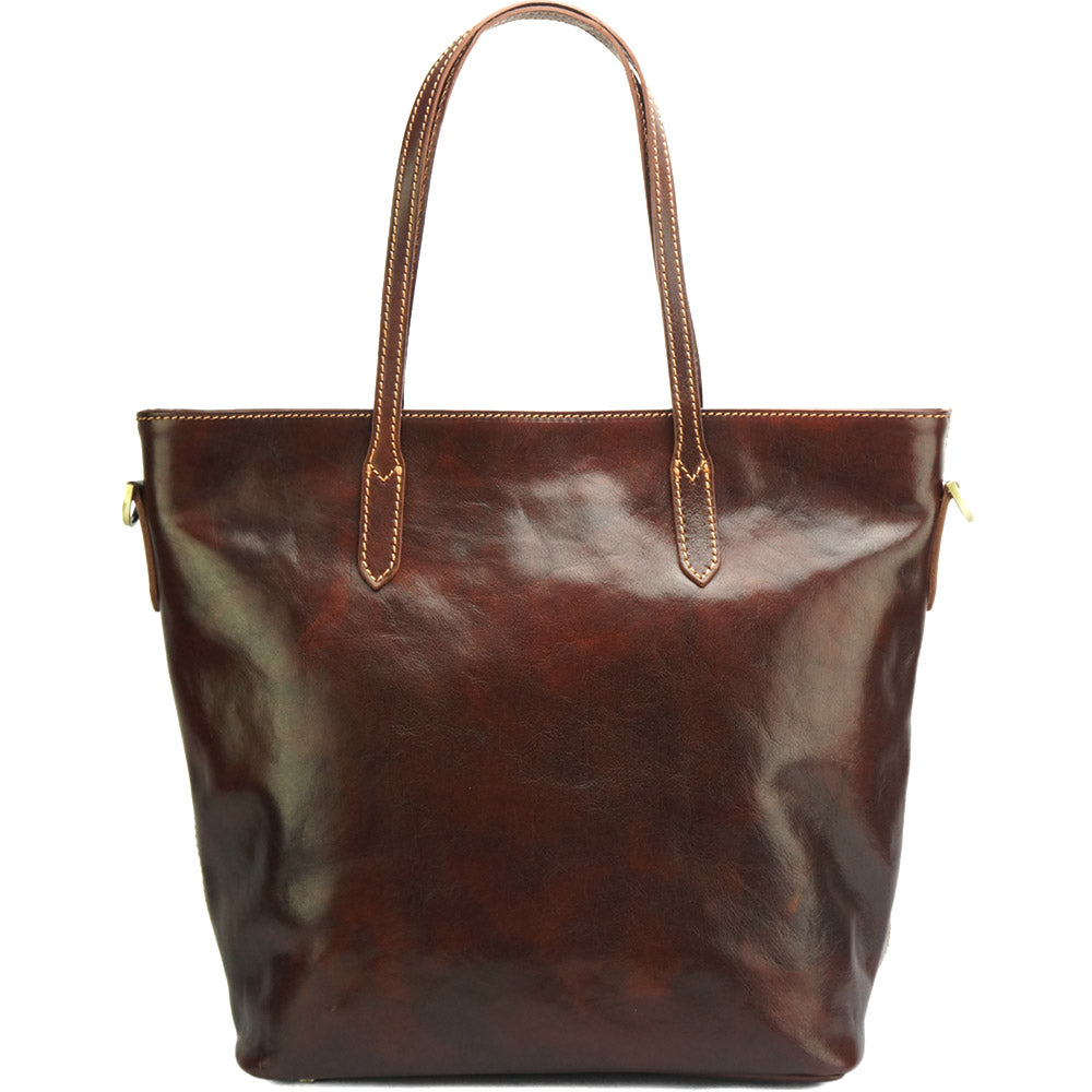 Darcy Leather Shoulder Bag - Made In Italy