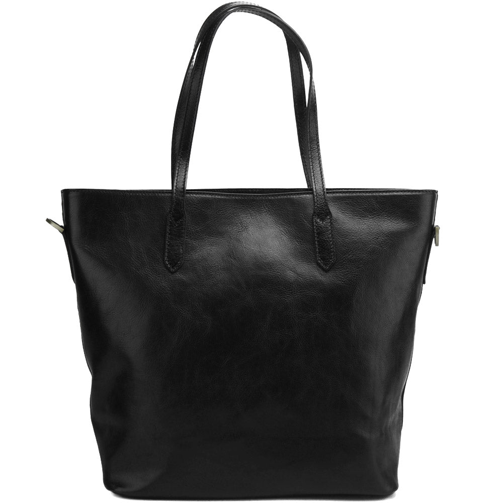 Darcy Leather Shoulder Bag - Made In Italy