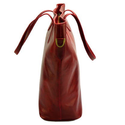 Darcy Leather Shoulder Bag - Made In Italy