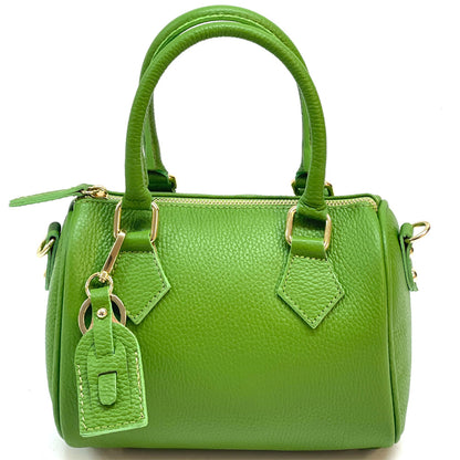 Erminia Leather Handbag - Made In Italy