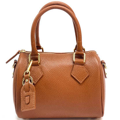 Erminia Leather Handbag - Made In Italy