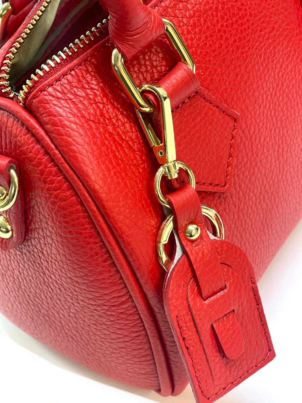 Erminia Leather Handbag - Made In Italy