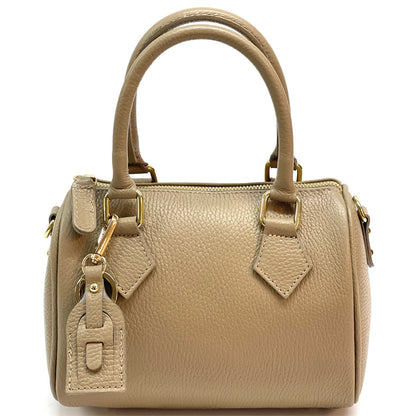 Erminia Leather Handbag - Made In Italy