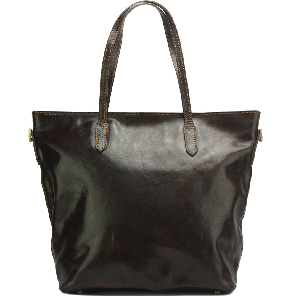 Darcy Leather Shoulder Bag - Made In Italy