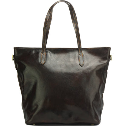 Darcy Leather Shoulder Bag - Made In Italy