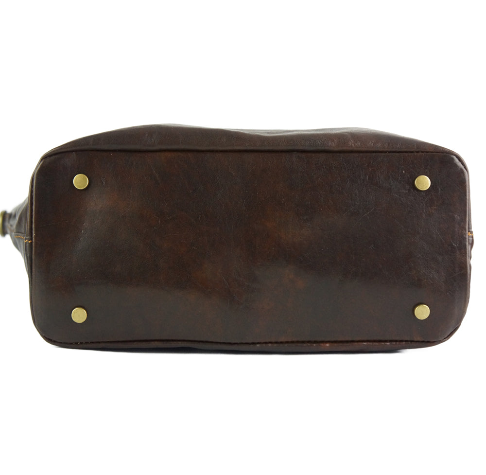 Darcy Leather Shoulder Bag - Made In Italy