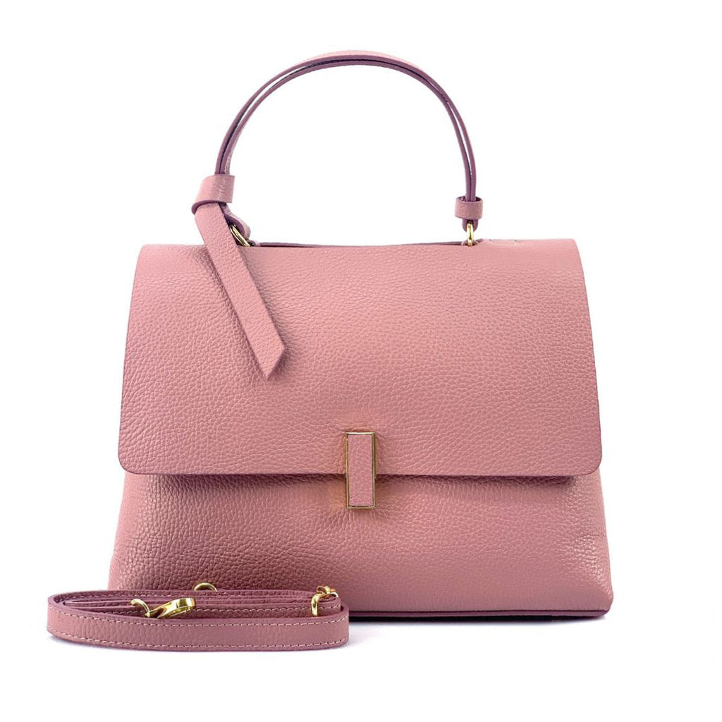 Clelia Leather Handbag - Made In Italy