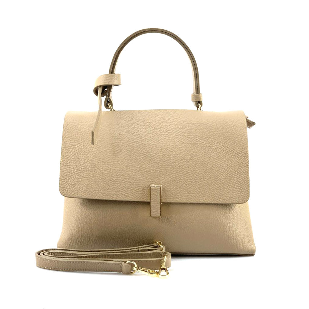 Clelia Leather Handbag - Made In Italy