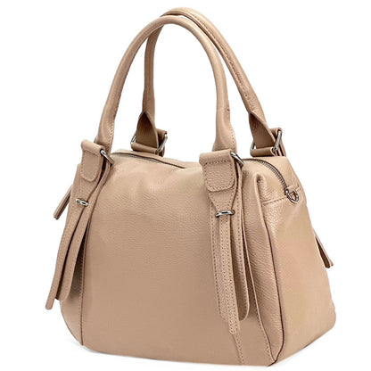 Tina Leather Handbag - Made In Italy