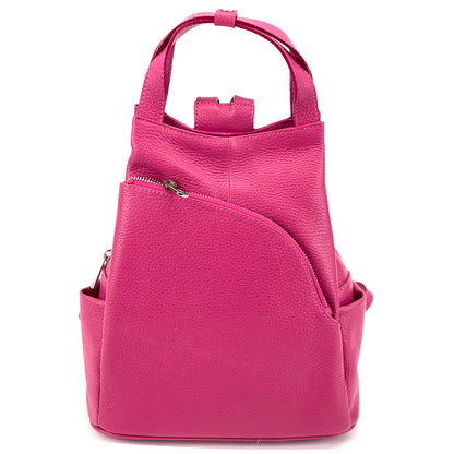 Antonella Leather Backpack - Made In Italy