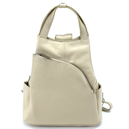 Antonella Leather Backpack - Made In Italy