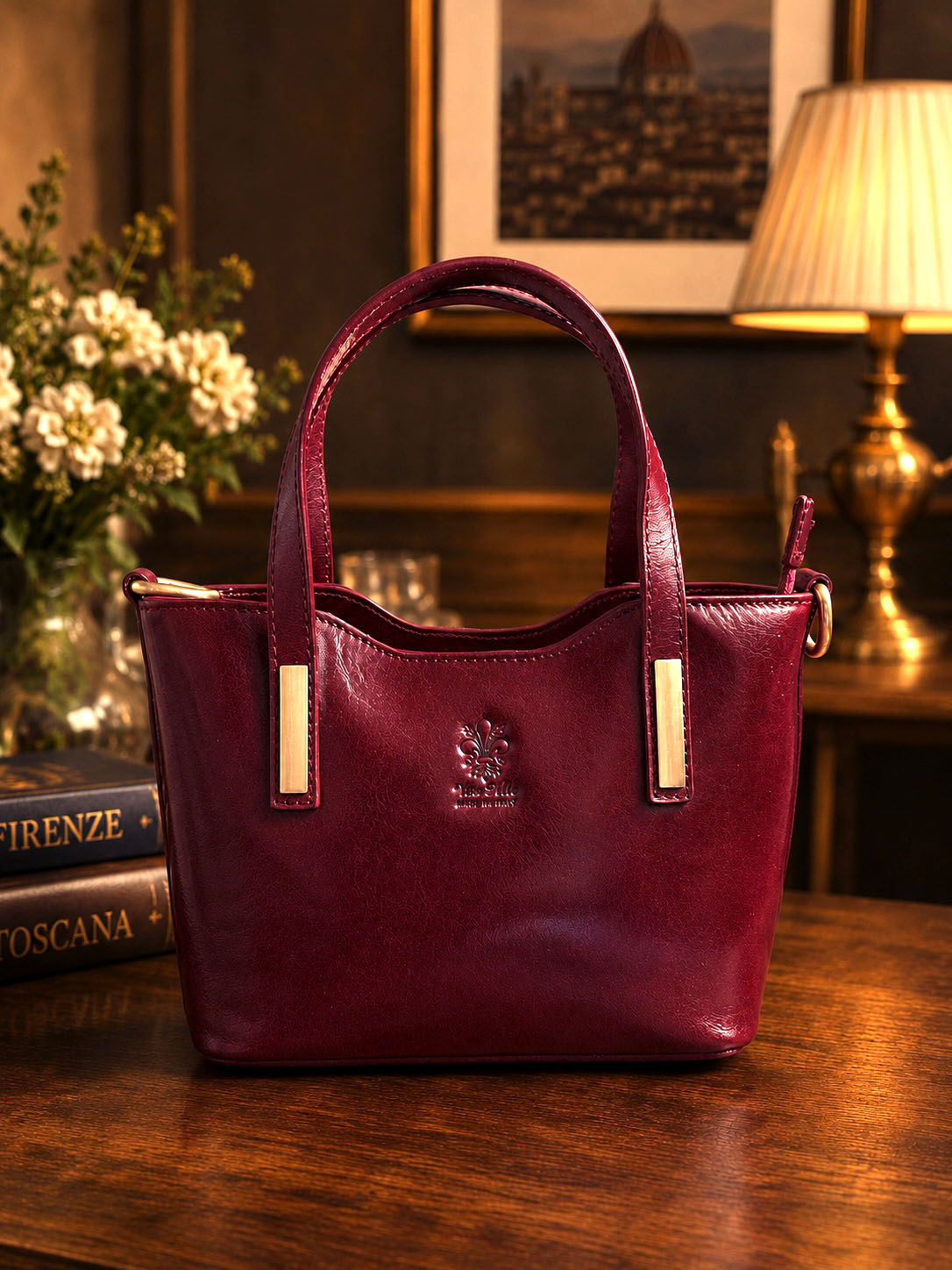 Liviana Hand-Dyed Leather Bag - Made In Italy
