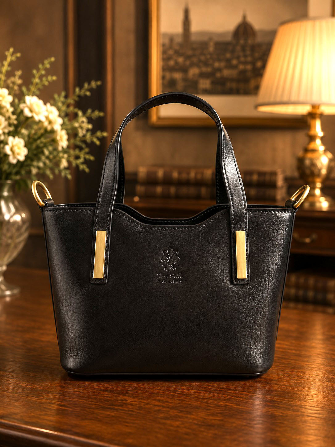 Liviana Hand-Dyed Leather Bag - Made In Italy