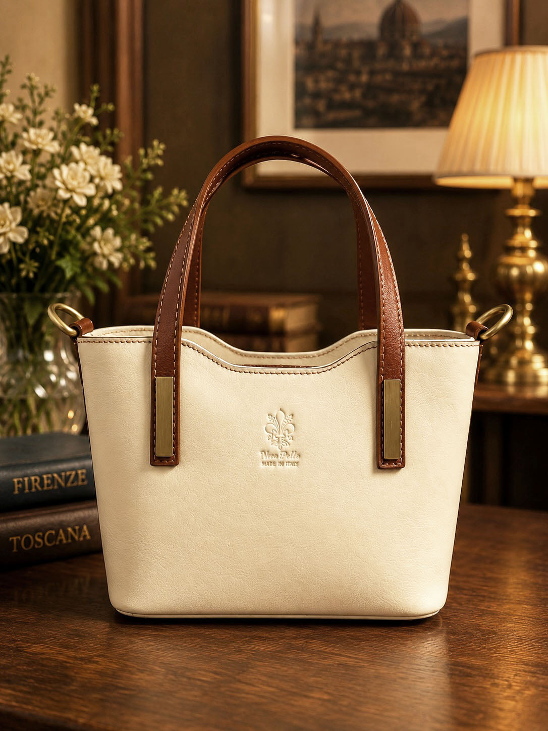 Liviana Hand-Dyed Leather Bag - Made In Italy