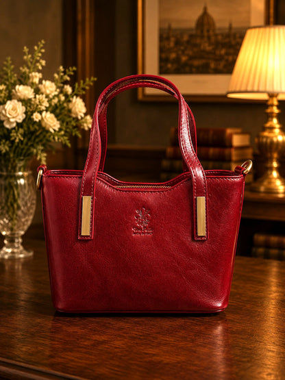 Liviana Hand-Dyed Leather Bag - Made In Italy