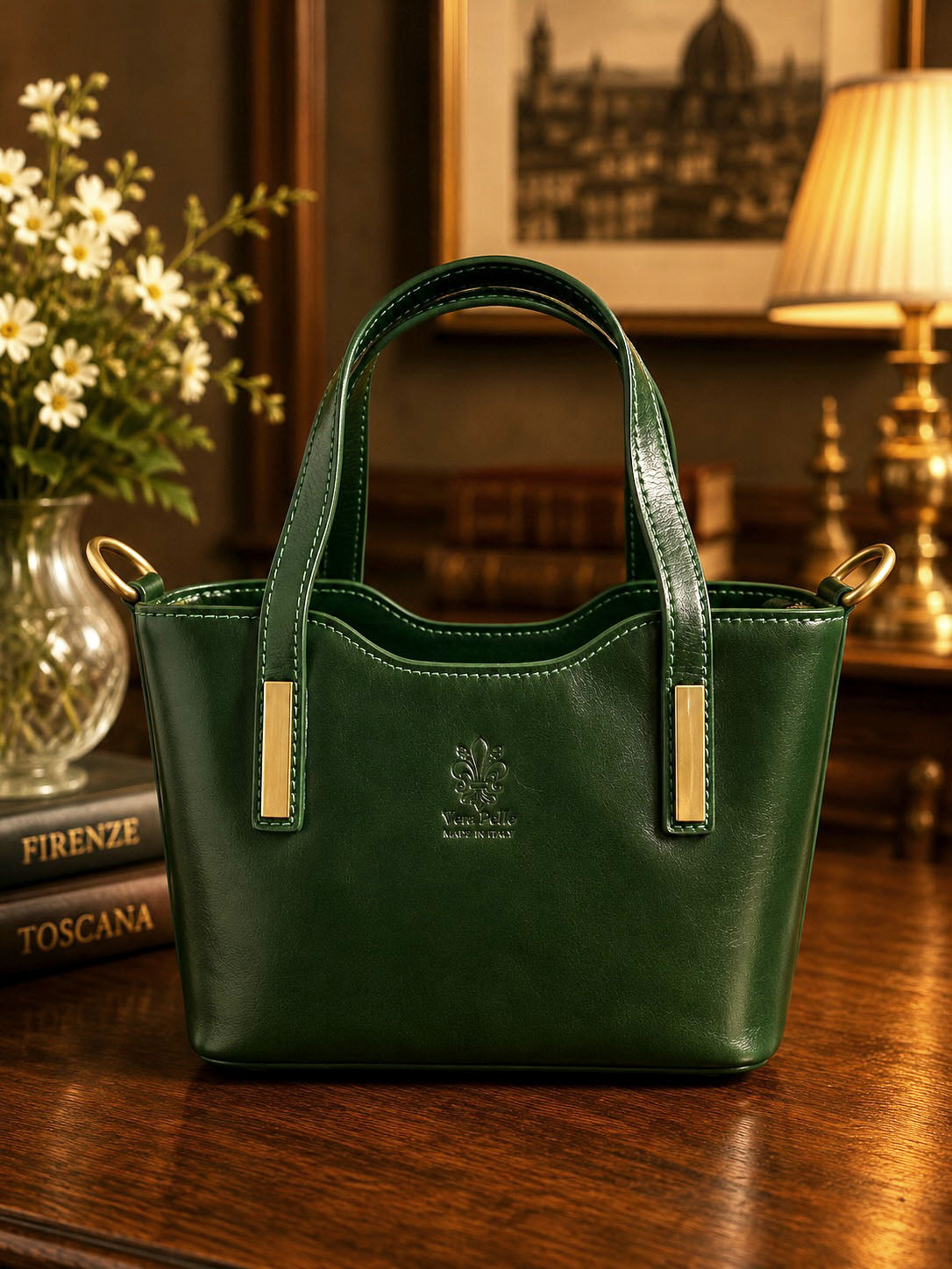 Liviana Hand-Dyed Leather Bag - Made In Italy