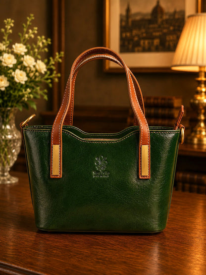 Liviana Hand-Dyed Leather Bag - Made In Italy