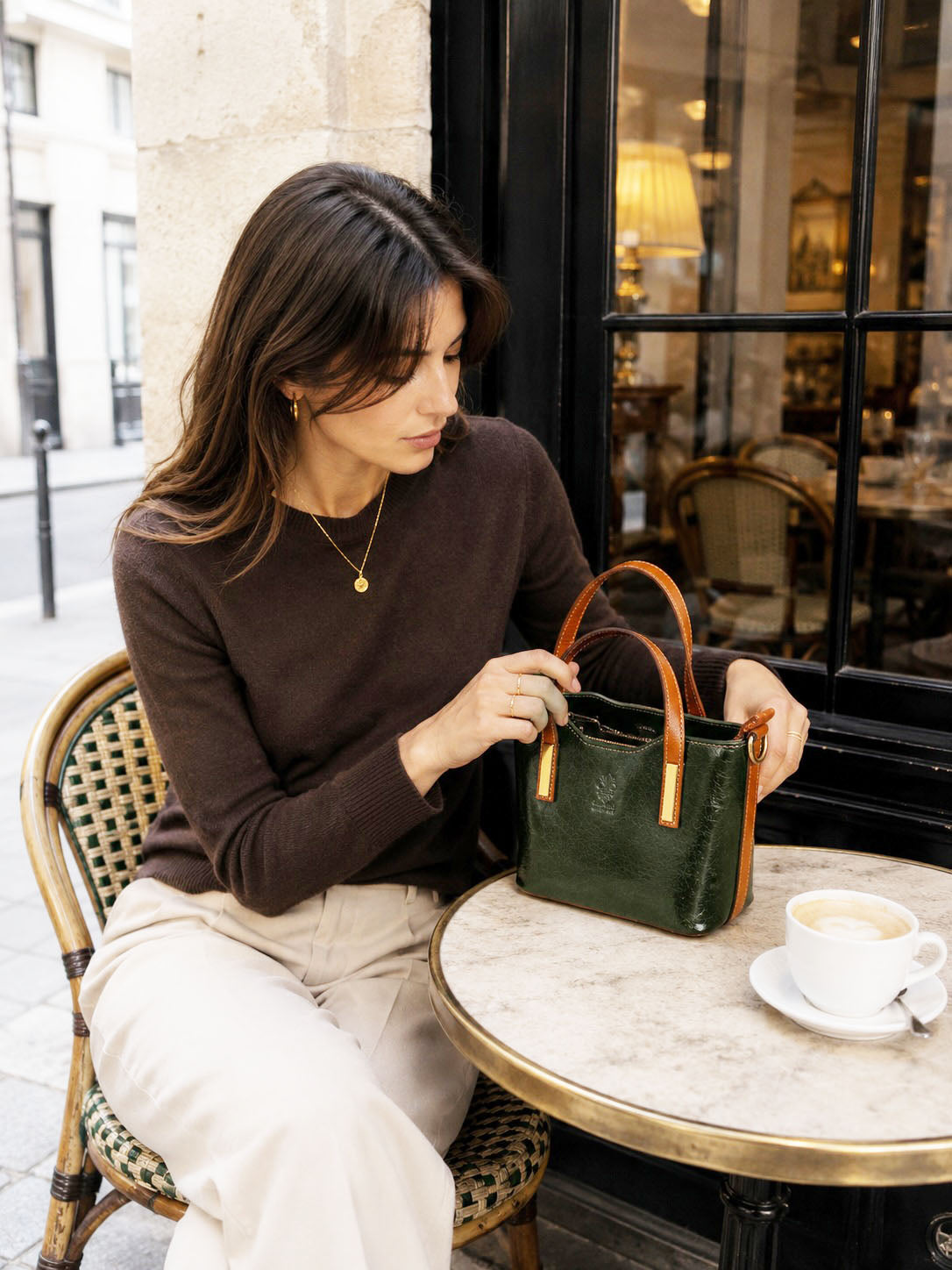 Liviana Hand-Dyed Leather Bag - Made In Italy