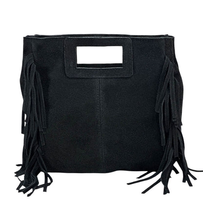 Solaio Cow Leather Fringe Handbag - Made In Italy