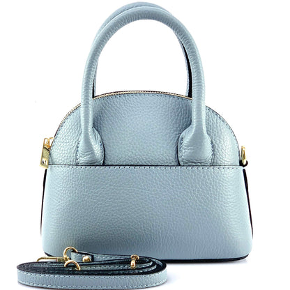 Bellaria Italian Leather Shell Bag - Made In Italy