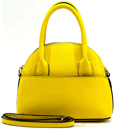 Bellaria Italian Leather Shell Bag - Made In Italy