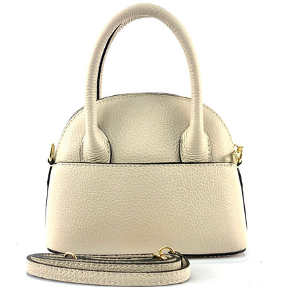 Bellaria Italian Leather Shell Bag - Made In Italy