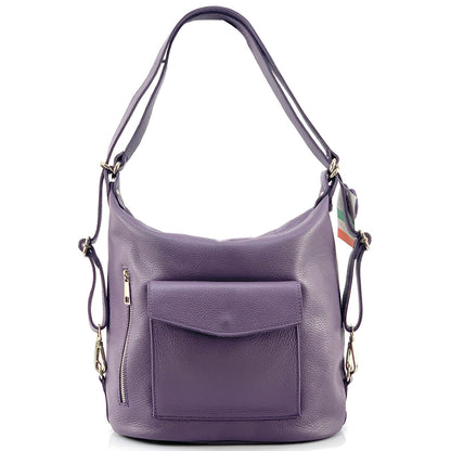 Lidia leather shoulder bag - Made In Italy