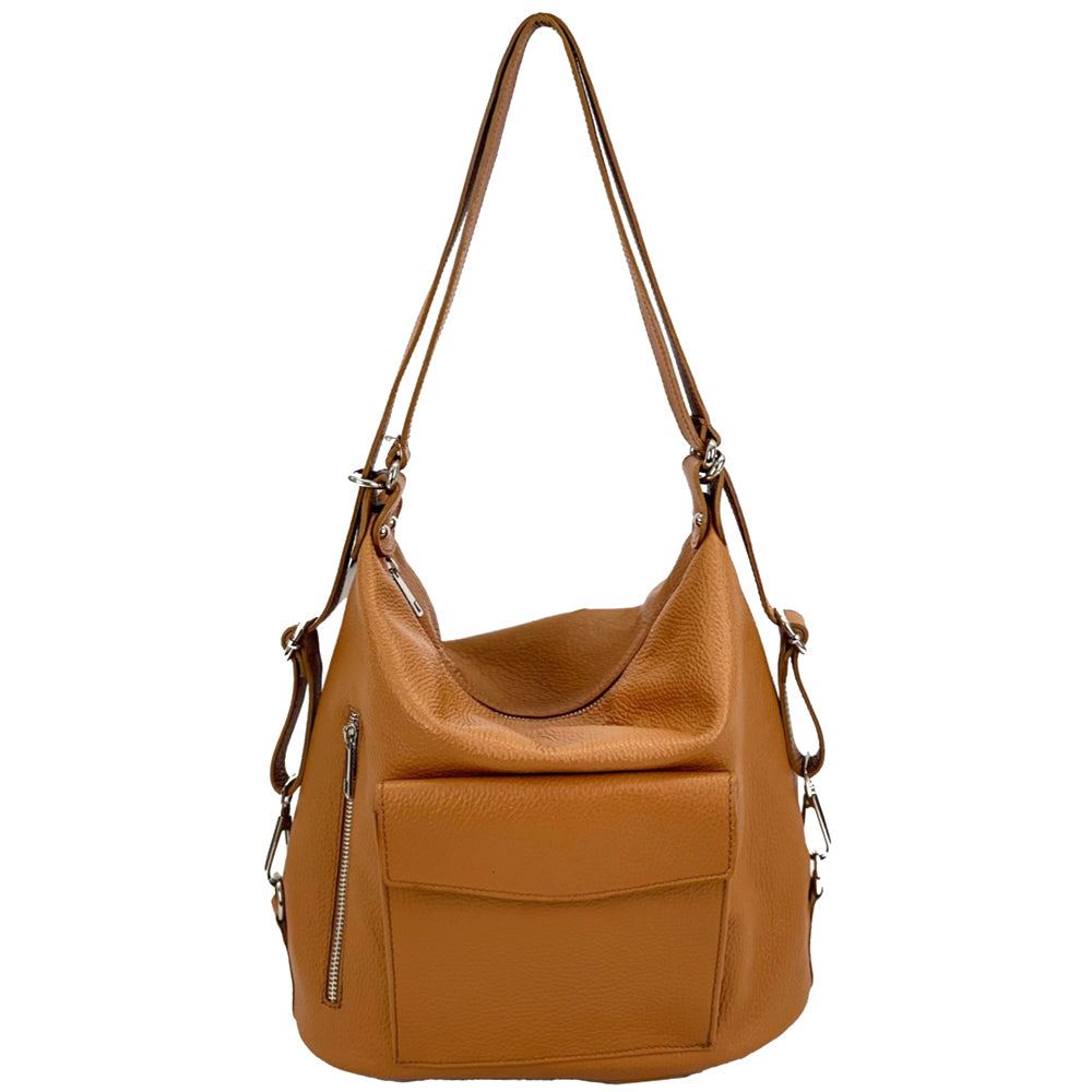 Lidia leather shoulder bag - Made In Italy