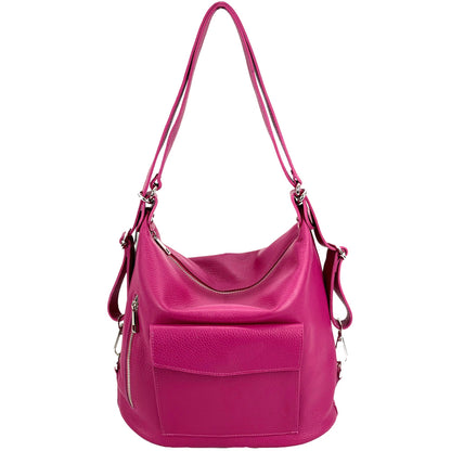 Lidia leather shoulder bag - Made In Italy