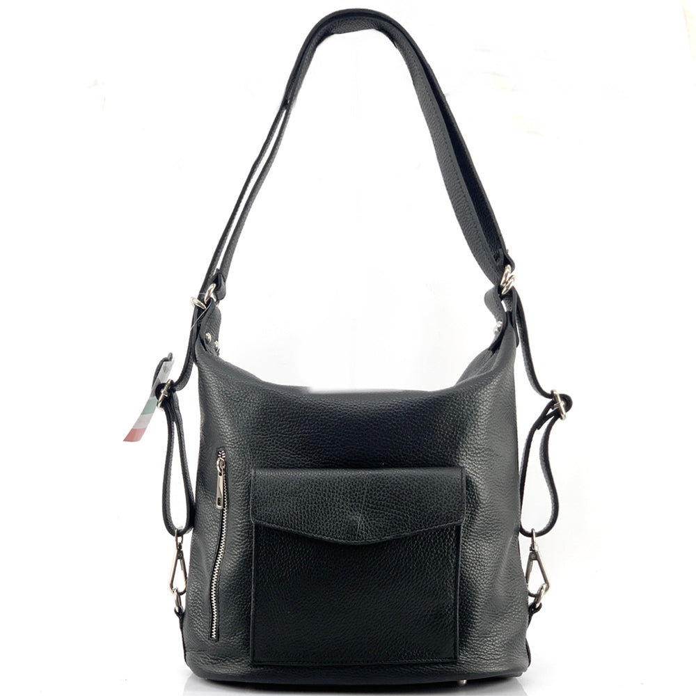 Lidia leather shoulder bag - Made In Italy