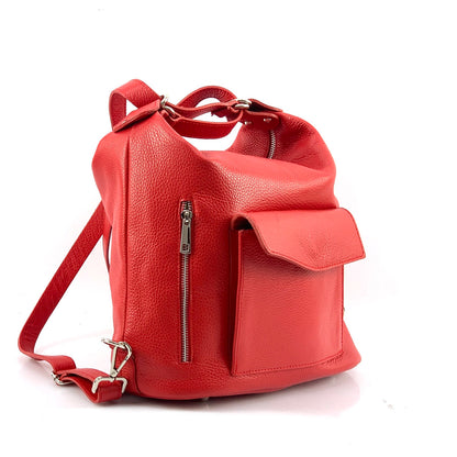 Lidia leather shoulder bag - Made In Italy